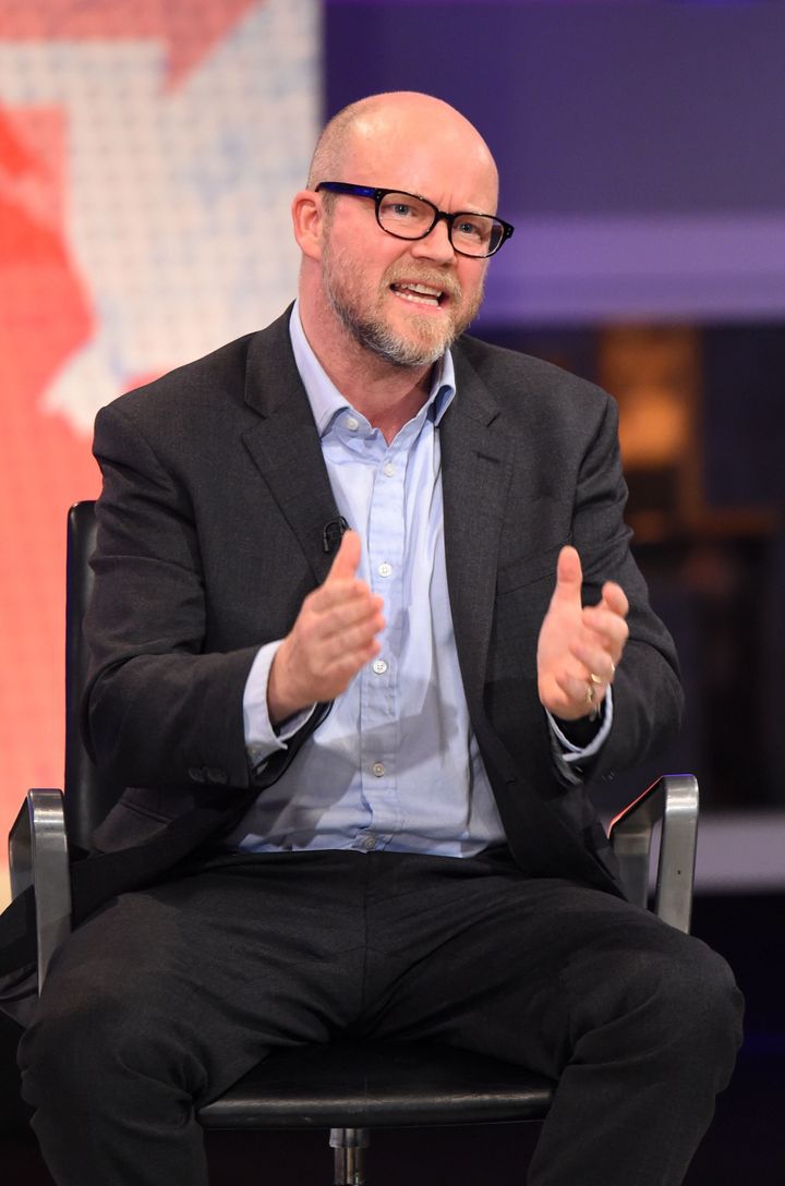 Toby Young pictured during a Channel 4 EU referendum debate