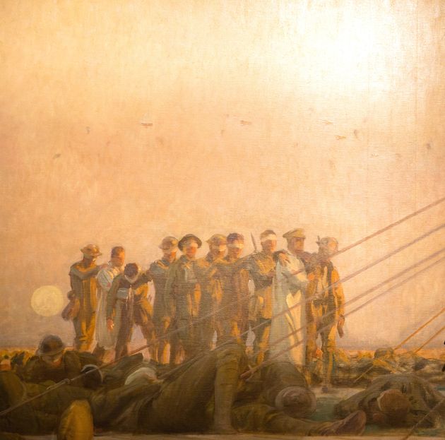 Μέρος του πίνακα Gassed του Τζον Σίνγκερ Σάρτζεντ (Α΄Παγκόσμιος Πόλεμος)