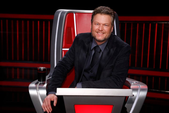 Shelton pictured as a coach on "The Voice." 