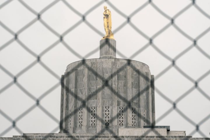 Oregon's legislature has delayed the start of its 2021 session until at least Jan. 21, and Gov. Kate Brown has mobilized the National Guard to protect the state Capitol -- moves many states have made in the face of possible violence this weekend and during inauguration ceremonies next week.