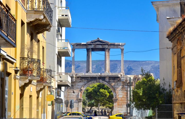 Η Πύλη του Αδριανού στην Αθήνα. 