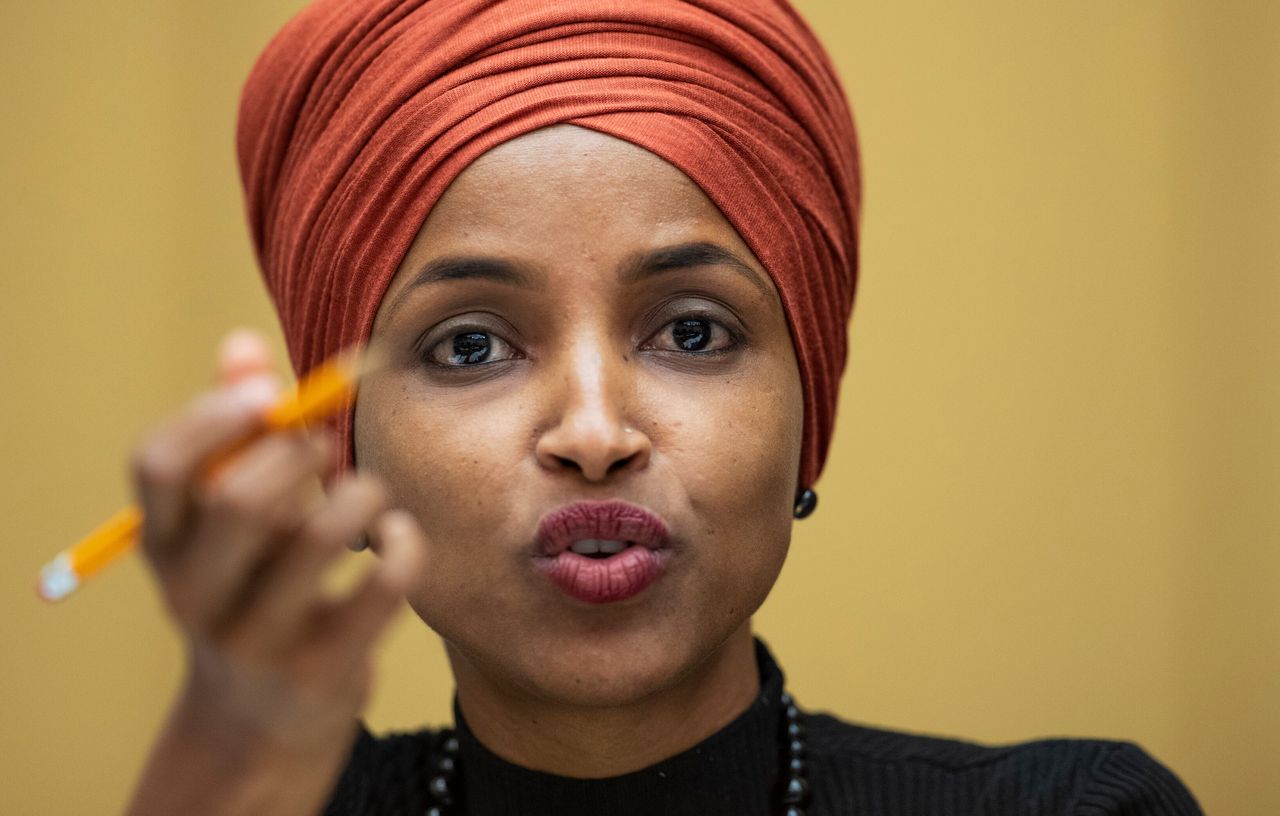 Representative Ilhan Omar was a frequent target of Trump's attacks.