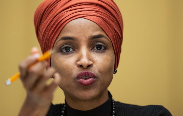 Rep. Ilhan Omar (D-Minn.) was a frequent target of Trump's attacks.