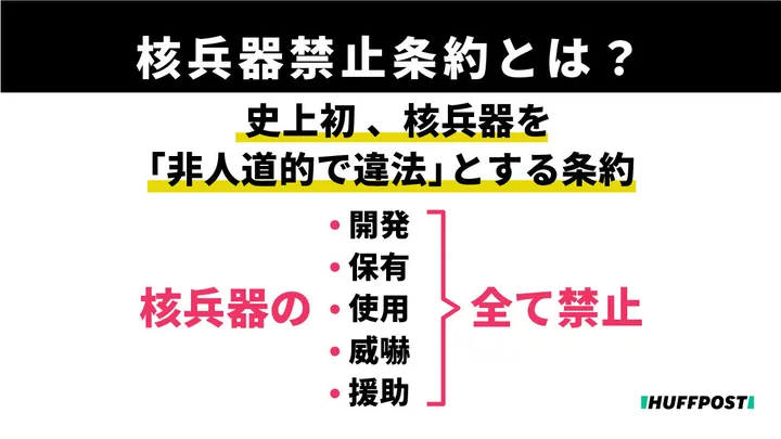 核兵器禁止条約とは 条約の意義 日本の参加は ノーベル平和賞受賞団体の運営委員に聞いた ハフポスト