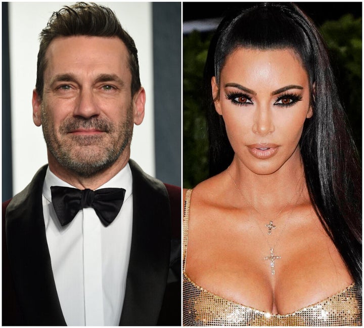 Jon Hamm and Kim Kardashian