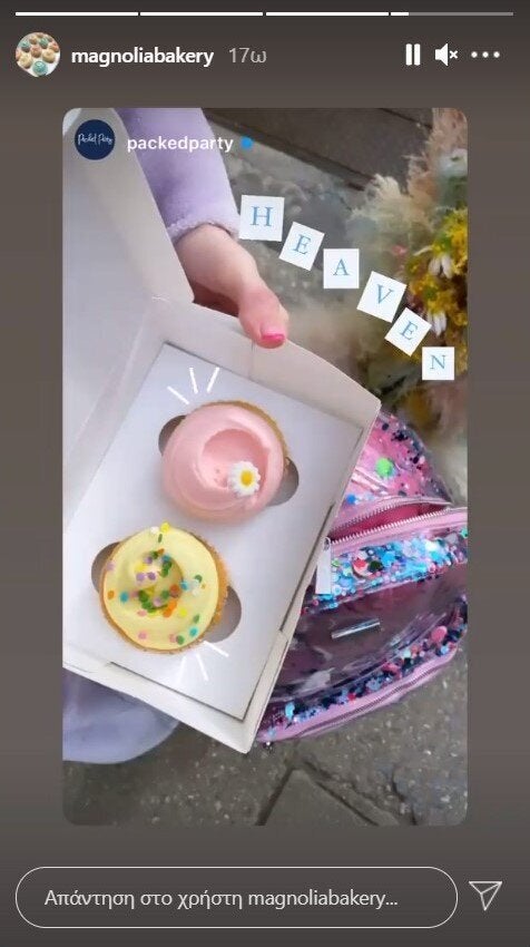 Instastory του magnoliabakery