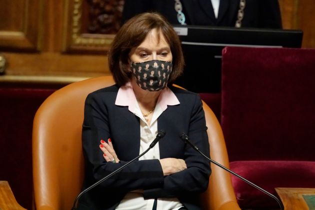 Senator Laurence Rossignol attends at the 
 Session of questions to the government at the French Senate - December 09, 2020, Paris (Photo by Daniel Pier/NurPhoto via Getty Images)