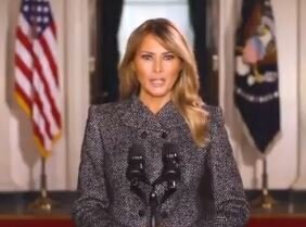 Melania Trump fait ses adieux et en profite pour rappeler que "la violence n'est jamais la solution"