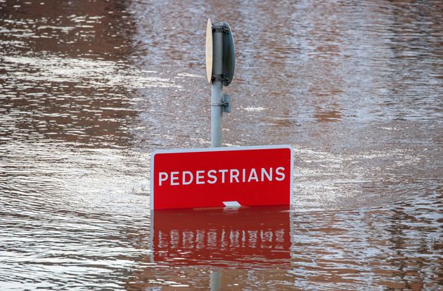 Flooding in York, Yorkshire, after the River Ouse burst its banks on Monday 