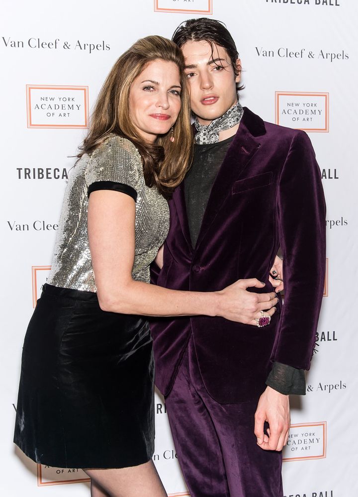 Harry Brant with mother Stephanie Seymour in 2015