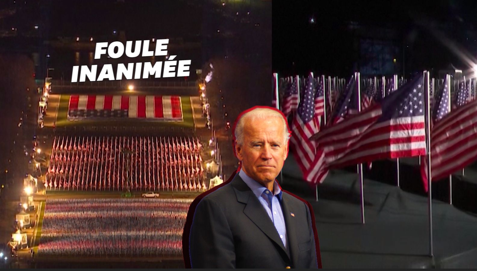 Investiture de Joe Biden: une "mer de drapeaux" au lieu de la foule