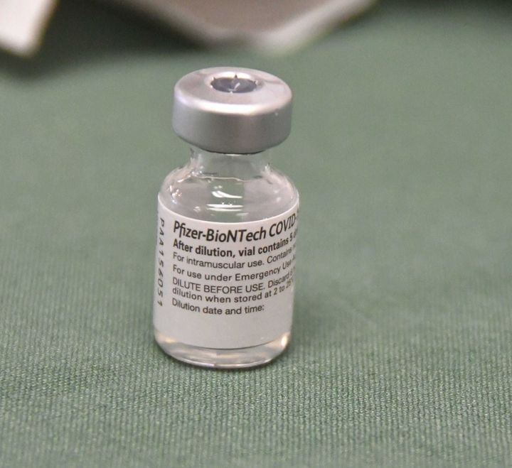 The Pfizer vaccine, which cannot be safely stored once it has been thawed.