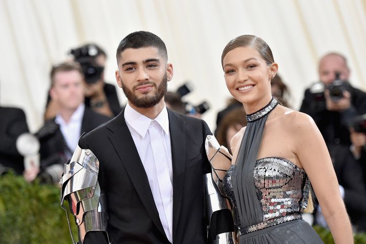 Zayn Malik and Gigi Hadid attend the "Manus x Machina: Fashion in an Age of Technology" Costume Institute Gala at the Metropolitan Museum of Art on May 2, 2016.