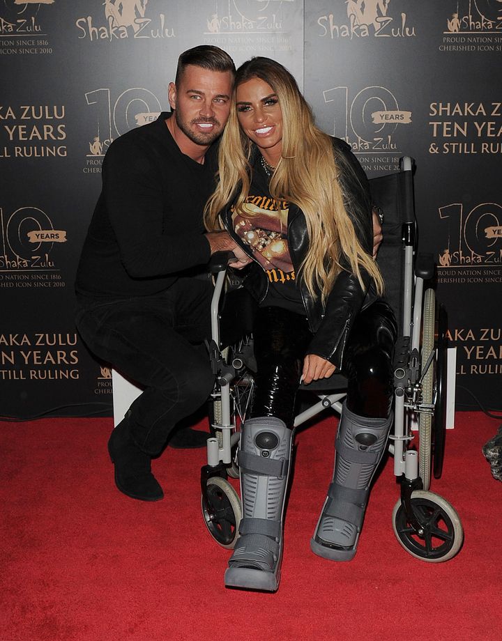 Carl Woods and Katie Price pictured in September 2020