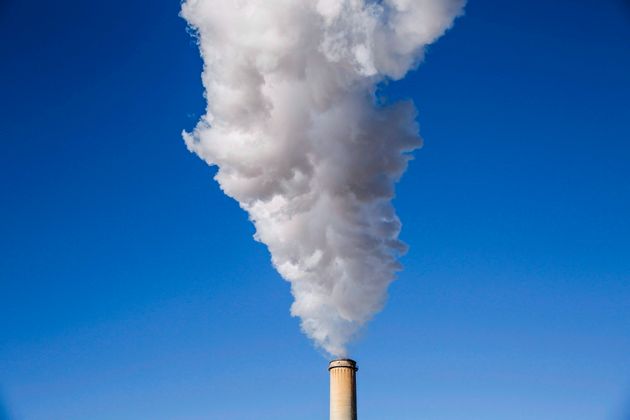 Steam billows from a coal-fired generating station near Hanna, Alta., on Dec. 13,