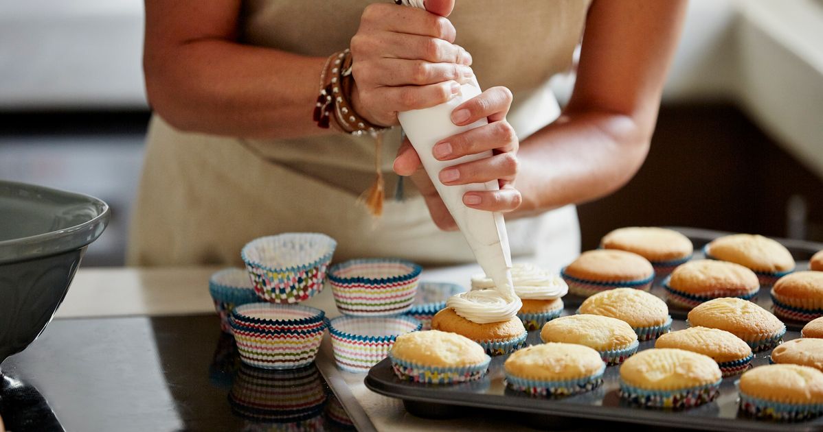 Bake cake. Bake something.