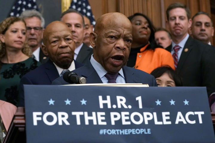 Rep. John Lewis (D-Ga.), who died in 2020, co-authored the voting rights modernization section of the For the People Act.