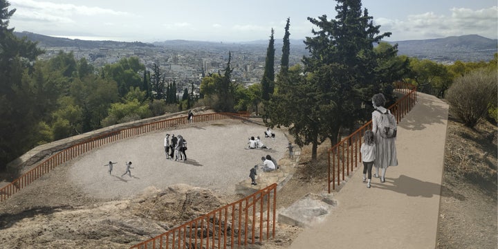 Λόφος του Στρέφη - πλατεία χαρταετού