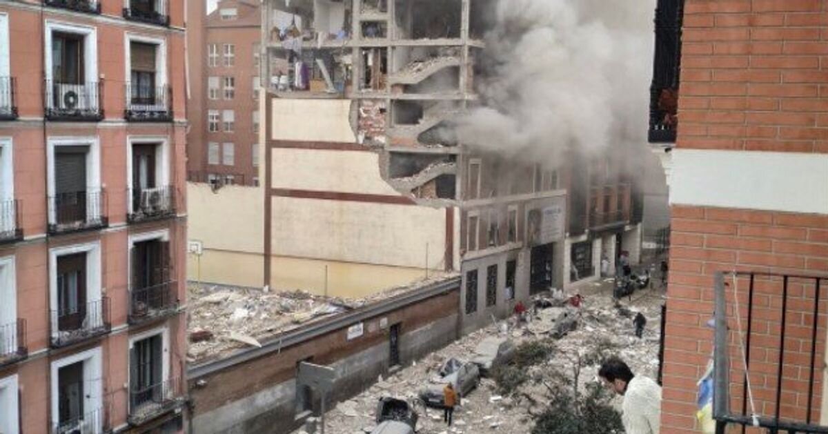 Une explosion à Madrid détruit un immeuble dans le centre-ville