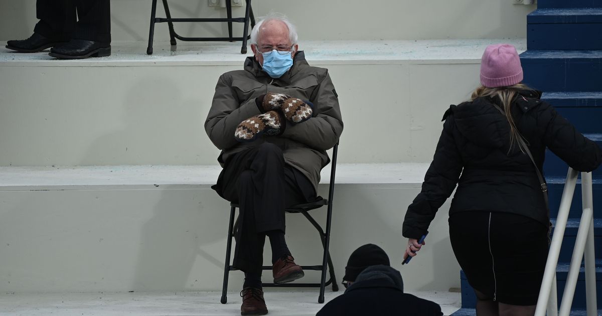 Bernie Sanders’ Inauguration Mittens And Practical Coat Were A Mood