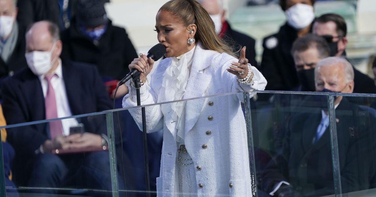 Jennifer Lopez Declares Let's Get Loud During Inauguration Performance ...