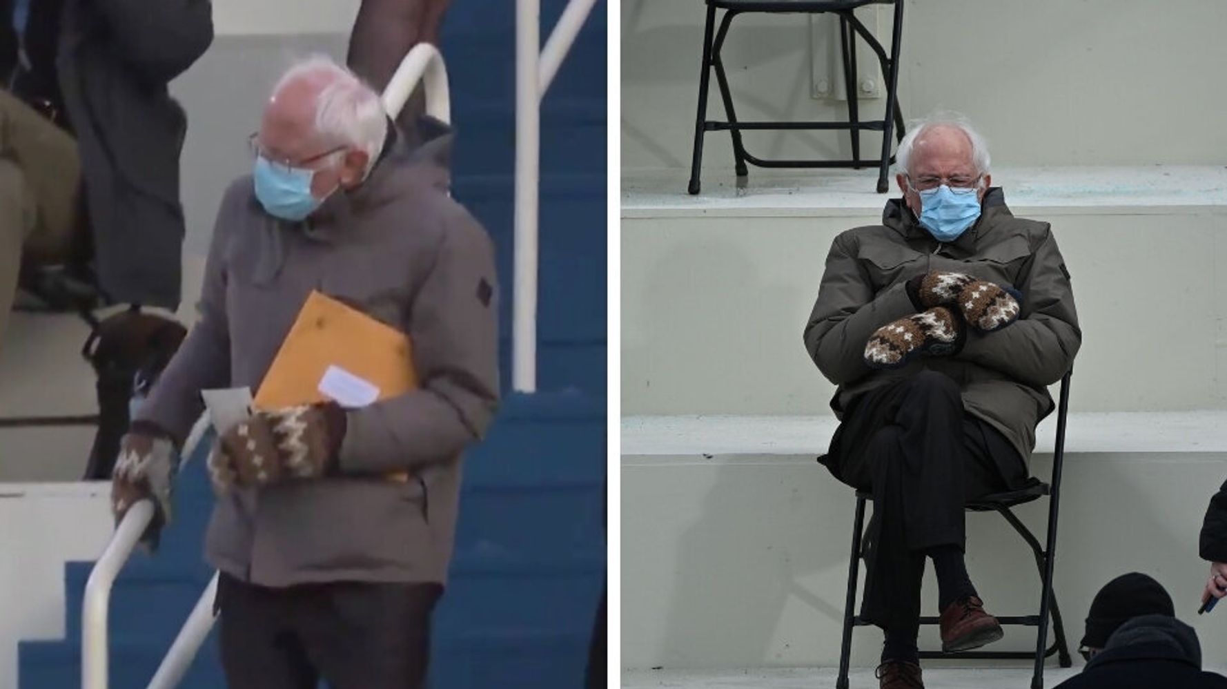 Bernie Sanders' 'Grandpa At The Post Office' Inauguration Outfit Is A ...