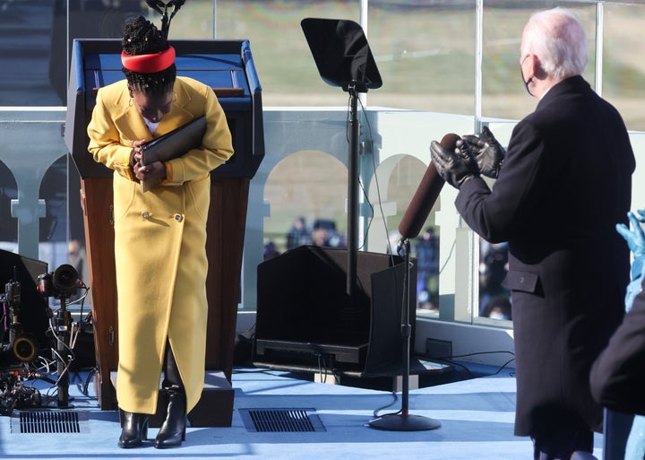 Like many other attendees, Gorman opted for a floor-length coat.