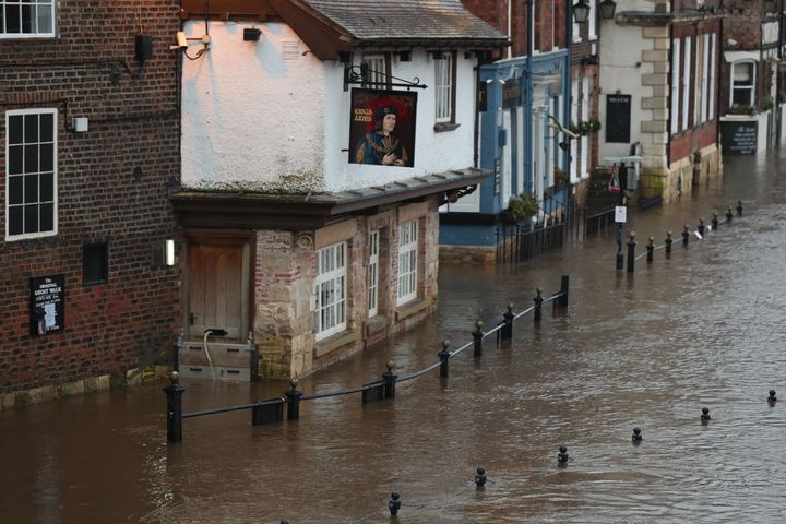 York flood waters are already high 