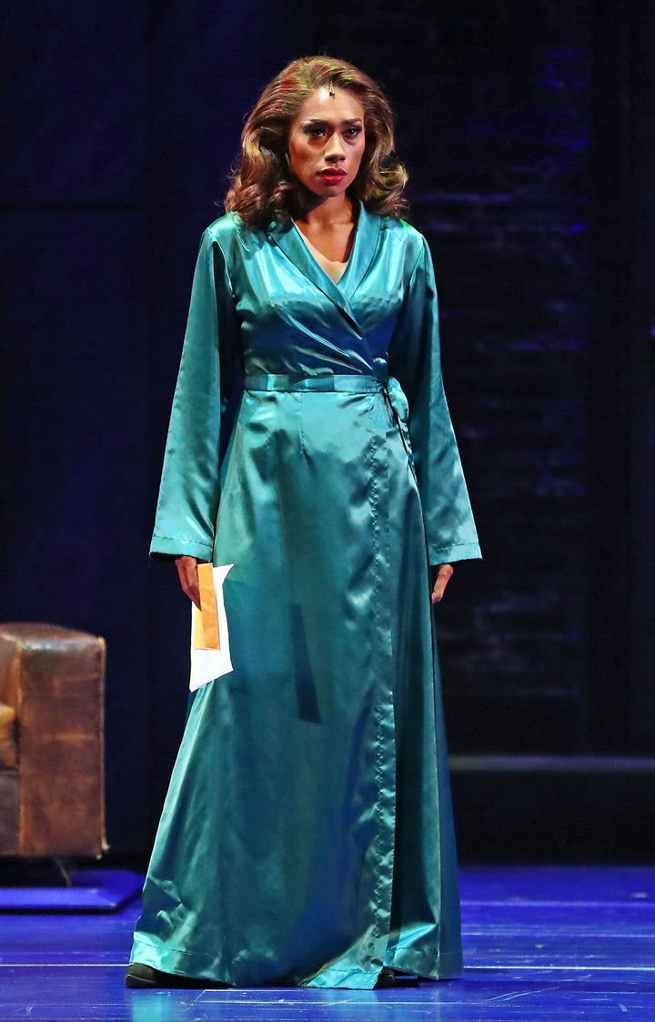 Paulini performs during a production media call for The Bodyguard at Regent Theatre on August 24, 2017 in Melbourne, Australia.