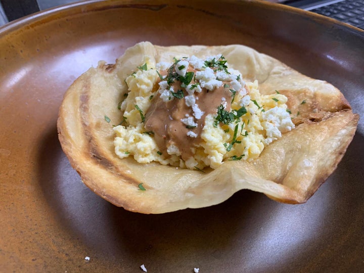 Recipe for Greek Style Scrambled Eggs With Saffron