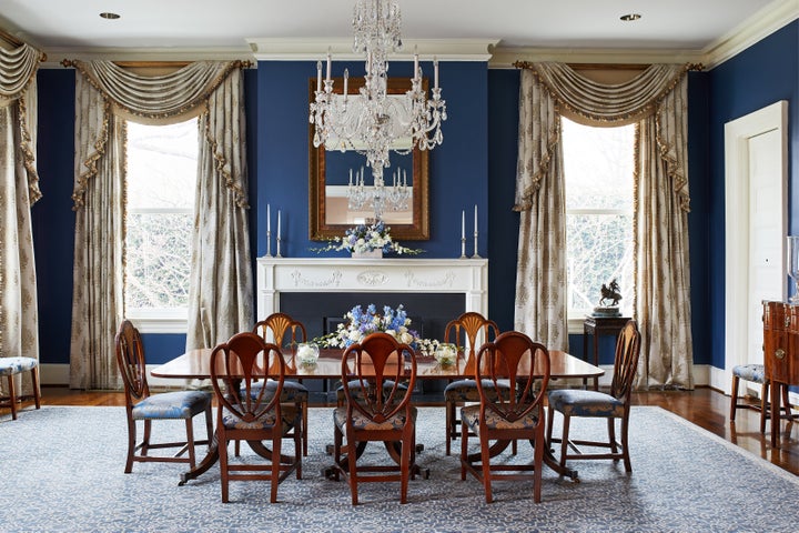 The dining room at Number One Observatory Circle in 2018.