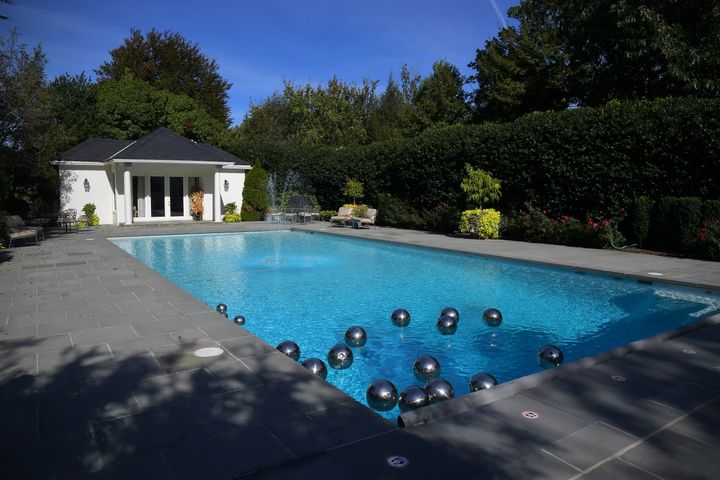 The Quayle family had the pool installed when they lived at the vice president's residence from 1989 to 1993.