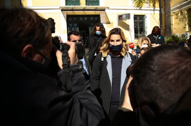 Κατάθεση της Ολυμπιονίκη Σοφίας Μπεκατώρου στον εισαγγελέα για τις καταγγελίες της περί σεξουαλικής κακοποίησης, Τετάρτη 20 Ιανουαρίου 2021.