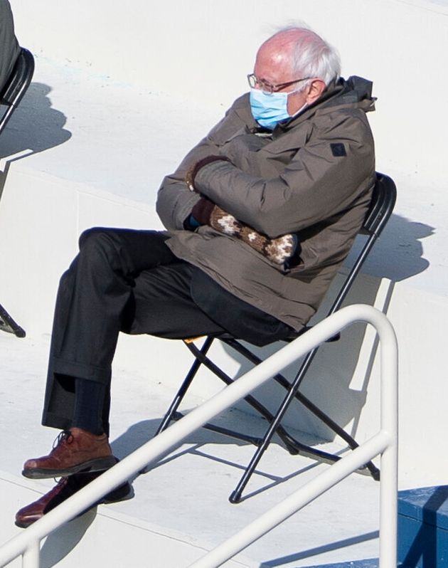 Sen. Bernie Sanders (I-Vt.) and his oversized mittens became unwitting stars of President Joe Biden’s inauguration.