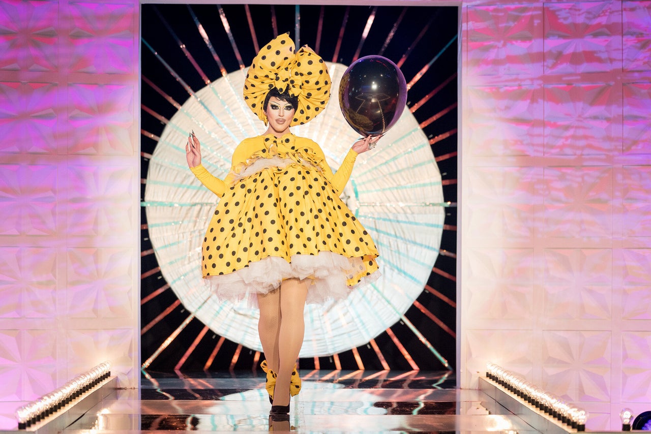 Cherry Valentine on the Drag Race UK runway