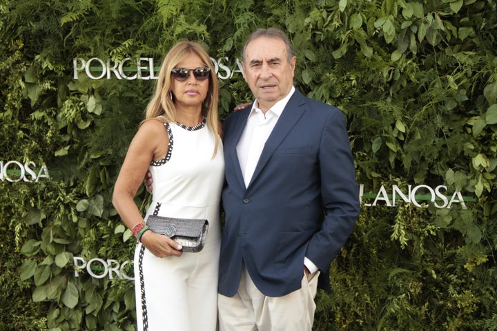 El empresario Pedro Trapote y su mujer Begoña Garcia Vaquero acuden a un evento de Porcelanosa en 2017 en San Sebastián de los Reyes.