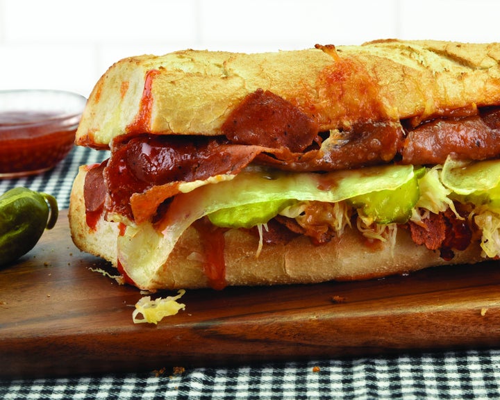 Quiznos Vegan Corned Beef Sandwich