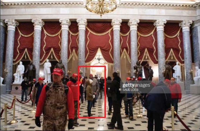 Kevin Strong, identified in this photo used by the FBI in its charging documents, is an FAA employee who was already on the FBI's radar before he stormed the U.S. Capitol.