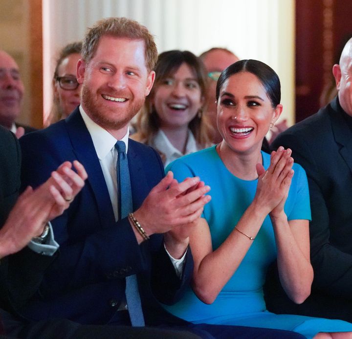 Harry and Meghan at the annual Endeavour Fund Awards in London on March 5, 2020.