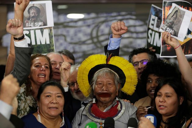 Photo d'illustration: Raoni Matuktire à Brasilia, le 25 setembre 2019.