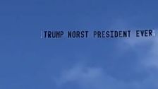 Trump Trolled With 'Pathetic Loser' Sky Banner Near Mar-A-Lago