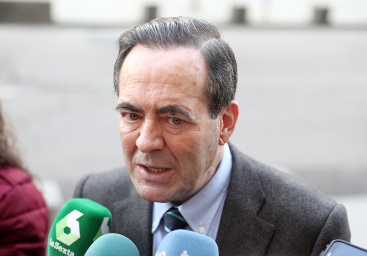 José Bono, el 7 de febrero de 2020, en un acto de homenaje a los asesinados en la Matanza de Atocha, en Madrid.