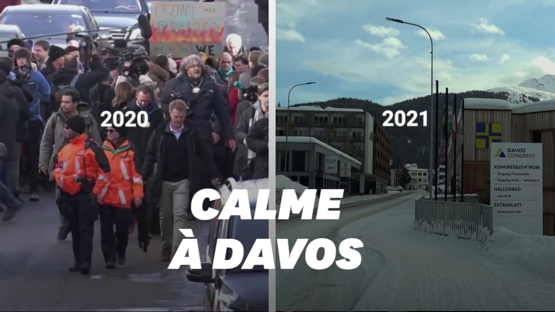 Covid-19: Davos calme comme jamais pendant le Forum économique mondial