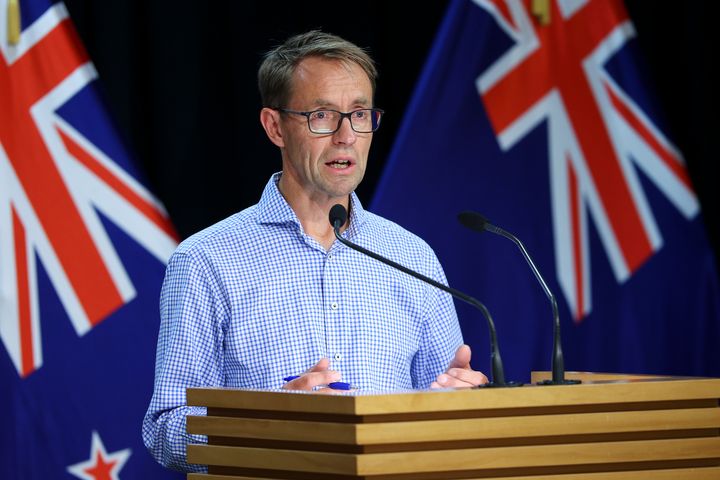 Director-General of Health Dr. Ashley Bloomfield speaks to media during a press conference at Parliament on Jan. 24, 2021, in