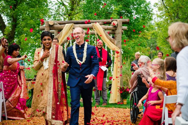 The author and her husband, Eric, at their wedding in Wisconsin in 2019.