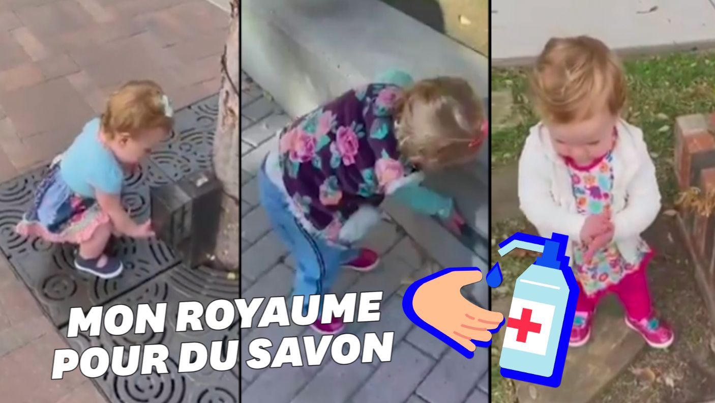 Le réflexe de cette petite fille décrit parfaitement nos obsessions face au Covid-19