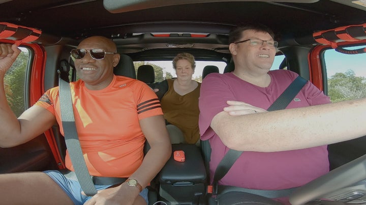 The trio take a drive across America in their new travel show