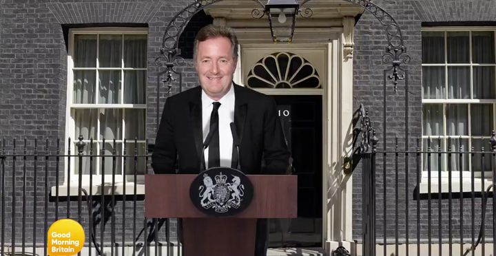 GMB bosses mocked up what it would look like if Piers Morgan was prime minister