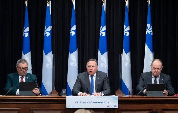 Horacio Arruda, François Legault, Christian Dubé