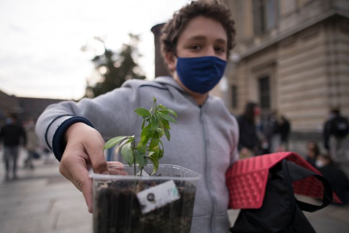 イタリアで気候危機を訴える若者